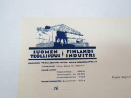 Suomen Teollisuus - Finlands Industri, Helsinki, 13.4.1927 - Suomen Sahanterätehdas Oy / Finska Sågblads Aktiebolag, Tampere -asiakirja -business document