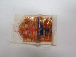 Hiihtomerkki 1968 -kangasmerkki / cloth badge, skiing 1968