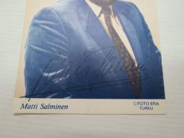 Matti Salminen -painokuva nimikirjoituksella / photograph with original signature