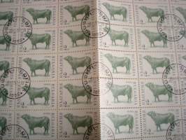 Sonni, 100 postimerkin postimerkkiarkki 25:llä leimalla, Bulgaria, vuodelta 1991, hieno. Katso myös muut kohteeni mm. noin 1200 erilaista amerikkalaista
