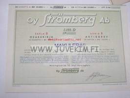 Oy Strömberg Ab, Helsinki 50 000 mk -osakekirja