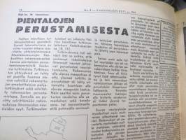 Rakennusviesti 1967-68 7 kpl lehtiä, monipuolisesti tuon ajan rakentamisesta