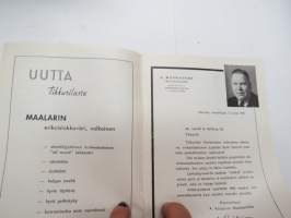 Tikkurilan Viesti 1951 nr 1 -asiakaslehti, sisältää mm. asiapitoisia ammattiartikkeleita maalaus- suojaus- ja pinnoitustöistä ja materiaaleista -customer