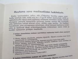 Tikkurilan Viesti 1951 nr 1 -asiakaslehti, sisältää mm. asiapitoisia ammattiartikkeleita maalaus- suojaus- ja pinnoitustöistä ja materiaaleista -customer