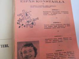 Turun Pieni Teatteri 1958-59 - Eipäs konstailla -näytelmän käsiohjelma -theatre program
