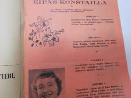 Turun Pieni Teatteri 1958-59 - Eipäs konstailla -näytelmän käsiohjelma -theatre program