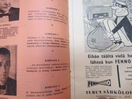 Turun Pieni Teatteri 1958-59 - Eipäs konstailla -näytelmän käsiohjelma -theatre program