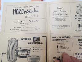 Turun Pieni Teatteri 1958-59 - Eipäs konstailla -näytelmän käsiohjelma -theatre program