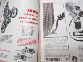 Moottoriurheilu 1965 nr 5, sis. mm. seuraavat artikkelit / kuvat, mainokset; Kansikuva Simca 1000, Jawa, Ruskeasanta, Neuvostoliiton kolmikko hallitsi Ruissalon