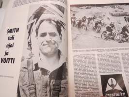 Moottoriurheilu 1965 nr 5, sis. mm. seuraavat artikkelit / kuvat, mainokset; Kansikuva Simca 1000, Jawa, Ruskeasanta, Neuvostoliiton kolmikko hallitsi Ruissalon