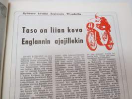 Moottoriurheilu 1965 nr 5, sis. mm. seuraavat artikkelit / kuvat, mainokset; Kansikuva Simca 1000, Jawa, Ruskeasanta, Neuvostoliiton kolmikko hallitsi Ruissalon