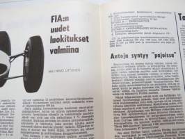 Moottoriurheilu 1965 nr 5, sis. mm. seuraavat artikkelit / kuvat, mainokset; Kansikuva Simca 1000, Jawa, Ruskeasanta, Neuvostoliiton kolmikko hallitsi Ruissalon