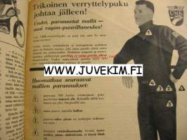 Apu 1959 nr 18, television onnenperhe Vilho Burmanin perhe, viikko kulkukauppiaina, ennätyskorkeuksissa Pallaksen yllä (purjelento) . Aajnkuvaa kevät 1959 ;