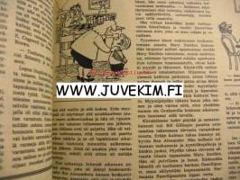 Apu 1959 nr 18, television onnenperhe Vilho Burmanin perhe, viikko kulkukauppiaina, ennätyskorkeuksissa Pallaksen yllä (purjelento) . Aajnkuvaa kevät 1959 ;