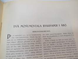 Vox III - Vårpublikation af tidningsmän 1904, innehåller bla följande artikel / bilder; Ett minne (av J.A. Lyly),Två monumentala byggnader i Åbo