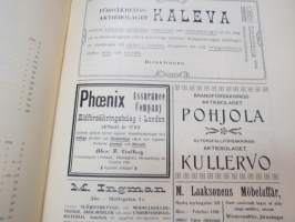 Vox III - Vårpublikation af tidningsmän 1904, innehåller bla följande artikel / bilder; Ett minne (av J.A. Lyly),Två monumentala byggnader i Åbo