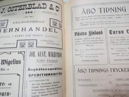 Vox III - Vårpublikation af tidningsmän 1904, innehåller bla följande artikel / bilder; Ett minne (av J.A. Lyly),Två monumentala byggnader i Åbo