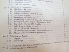 Finska Statsjärnvägarne - Trafikreglemente -traffic rules and regulations of State Railways
