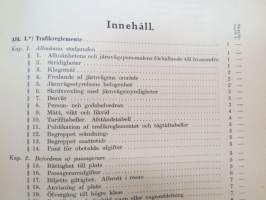 Finska Statsjärnvägarne - Trafikreglemente -traffic rules and regulations of State Railways