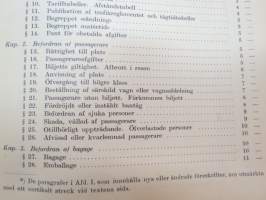 Finska Statsjärnvägarne - Trafikreglemente -traffic rules and regulations of State Railways