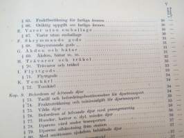 Finska Statsjärnvägarne - Trafikreglemente -traffic rules and regulations of State Railways