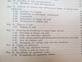 Finska Statsjärnvägarne - Trafikreglemente -traffic rules and regulations of State Railways