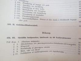 Finska Statsjärnvägarne - Trafikreglemente -traffic rules and regulations of State Railways
