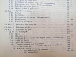 Finska Statsjärnvägarne - Trafikreglemente -traffic rules and regulations of State Railways