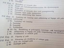 Finska Statsjärnvägarne - Trafikreglemente -traffic rules and regulations of State Railways
