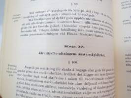Finska Statsjärnvägarne - Trafikreglemente -traffic rules and regulations of State Railways