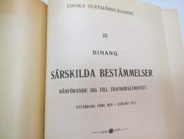 Finska Statsjärnvägarne - Trafikreglemente -traffic rules and regulations of State Railways