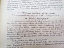Finska Statsjärnvägarne - Trafikreglemente -traffic rules and regulations of State Railways
