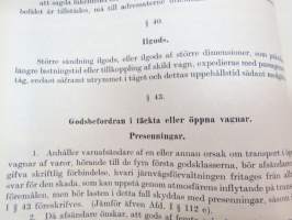 Finska Statsjärnvägarne - Trafikreglemente -traffic rules and regulations of State Railways