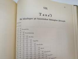 Finska Statsjärnvägarne - Trafikreglemente -traffic rules and regulations of State Railways