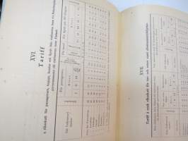 Finska Statsjärnvägarne - Trafikreglemente -traffic rules and regulations of State Railways