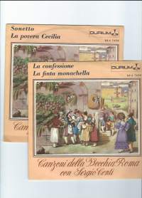 Sergio Centi / La confessione. La finta monachella / Sonetto, La povera Cecilia - single äänilevy   2 kpl