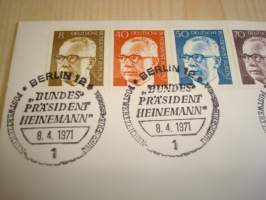 Heineman, 1971, Saksa, ensipäivänkuori, FDC. Katso myös muut kohteeni mm. noin 1200 erilaista amerikkalaista ensipäiväkuorta 1920-luvulta 2000-luvulle. Sekä