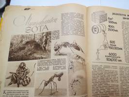 Suomen Kuvalehti 1946 nr 12, ilmestynyt 23.3.1946, sis. mm. seur. artikkelit / kuvat / mainokset; Kansikuva &quot;Kelkka liukuu&quot;, Hautakivikeskus, Amerikkalainen