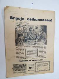 Hakkapeliitta 1943 nr 28, sis. mm. seur. artikkelit / kuvat / mainokset; Sotatilannekatsaus, Kesäinen tuokiokuva etulinjoilta, Telttasauna, Bismarck