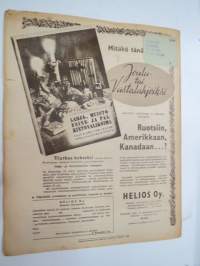 Suomen Kuvalehti 1946 nr 49, ilmestynyt 7.12.1946, sis. mm. seur. artikkelit / kuvat / mainokset; Kansikuva &quot;Pölli&quot;, Lentävä Jättiläinen -lentovenettä