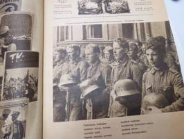 Suomen Kuvalehti 1941 nr 37, ilmestynyt 13.9.1941, sis. mm. seur. artikkelit / kuvat / mainokset; Kansikuva &quot;Hiljainen Aunukselaiskylä&quot;, Siellä missä muutkin -