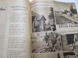 Suomen Kuvalehti 1941 nr 37, ilmestynyt 13.9.1941, sis. mm. seur. artikkelit / kuvat / mainokset; Kansikuva &quot;Hiljainen Aunukselaiskylä&quot;, Siellä missä muutkin -