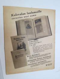 Suomen Kuvalehti 1941 nr 37, ilmestynyt 13.9.1941, sis. mm. seur. artikkelit / kuvat / mainokset; Kansikuva &quot;Hiljainen Aunukselaiskylä&quot;, Siellä missä muutkin -