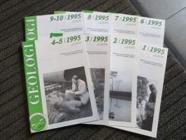 Geologi vsk. Suomen geologisen seuran vuosilehti 1-10/1995