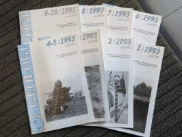 Geologi vsk. Suomen geologisen seuran vuosilehti 1-10/1993