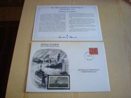 2. maailmansota, WWII, Battle of Narvik, 50th Anniversary World War Commemorative Cover, 1940-1990, kuori + kortti, harvinaisempi versio, hieno. Katso myös muut