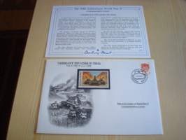 2. maailmansota, WWII, Germany Invades Russia, 50th Anniversary World War Commemorative Cover, 1941-1991, kuori + kortti, harvinaisempi versio, hieno. Katso myös