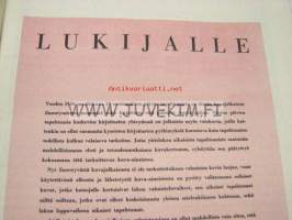 SAK taistelussa Yleislakon vaiheet 1.19.3.1956