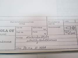 Kone Ketola Oy kalkinlevittäjän hydrauliikan kaavioita - piirustuksia - osaluetteloita yms. -kansio -spreader parts and drawings etc. catalog