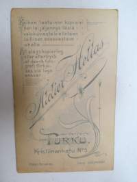 Kellot &amp; kihlat, Atelier Hellas, Turku -visiittikorttivalokuva - photograph